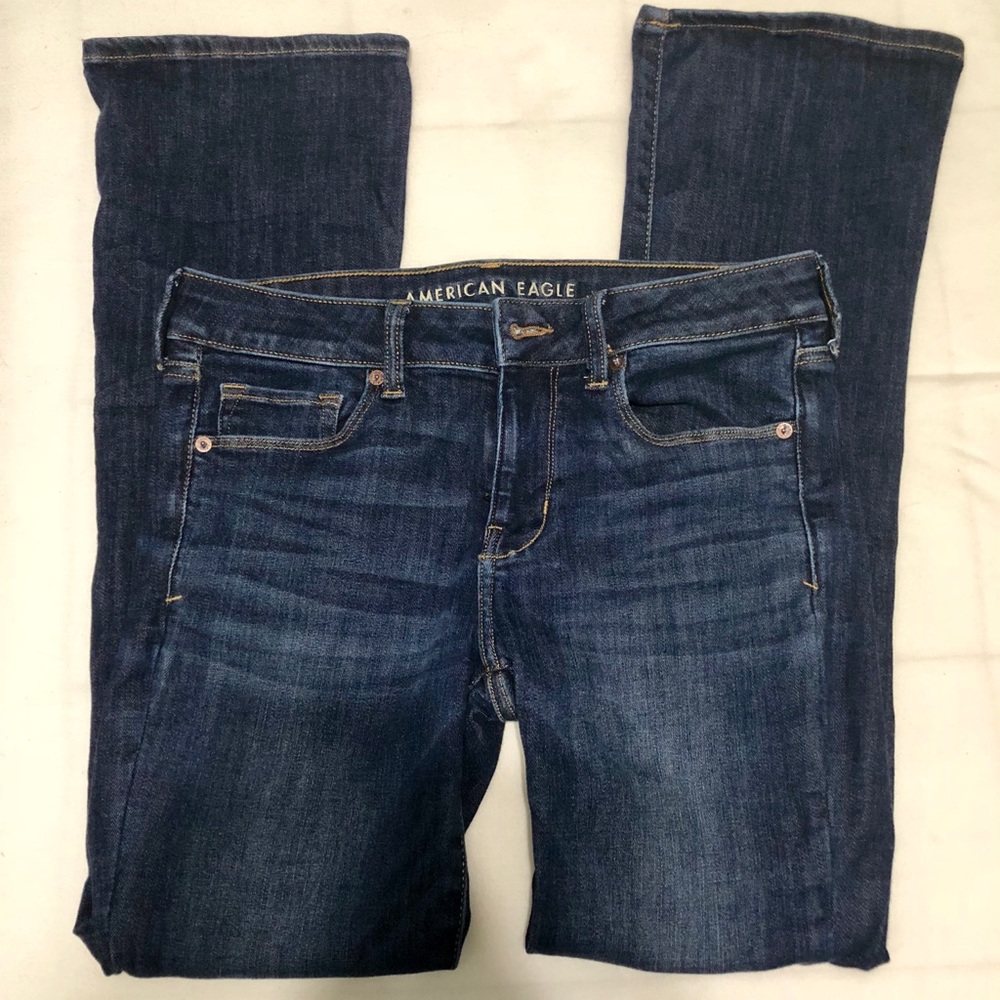 AMERICAN EAGLE skinny kick boot cut stretch jeans